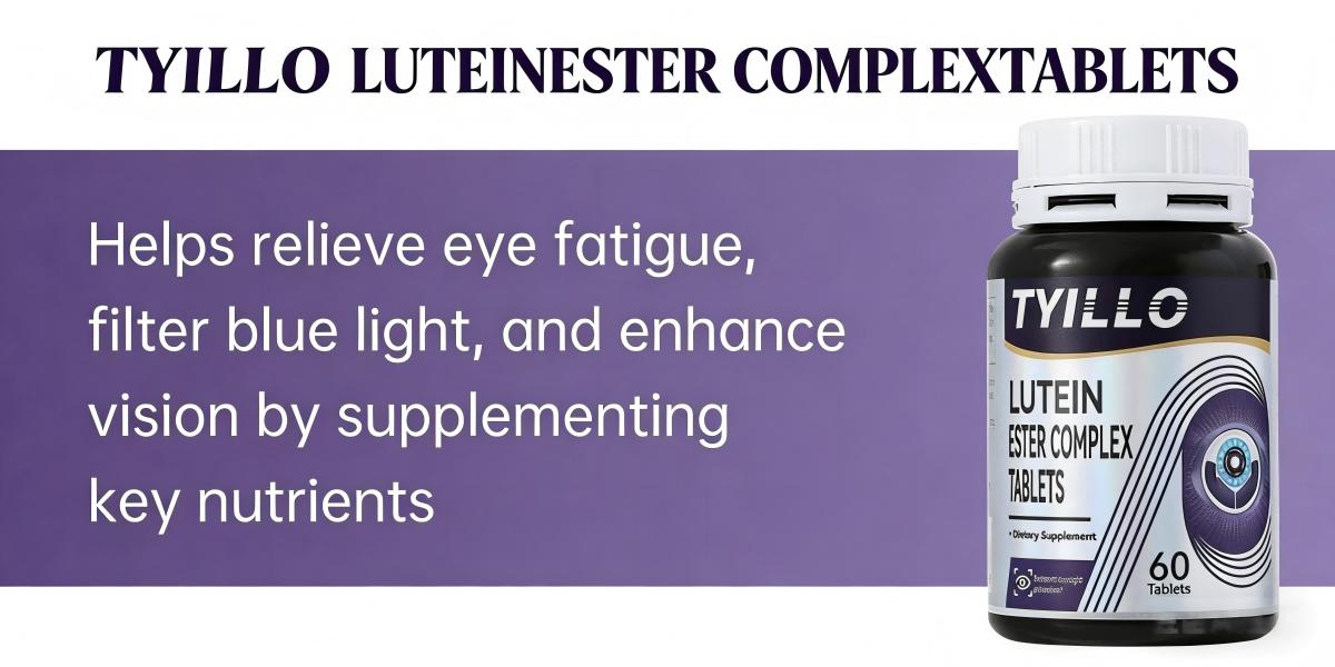 2PCS Tyillo Blueberry Lutein Ester Complex Tablets, Eye Health Supplements with Lutein Ester & Zeaxanthin, Relieve Eye Fatigue & Dryness, Support Vision Health, Vitamin Supplement