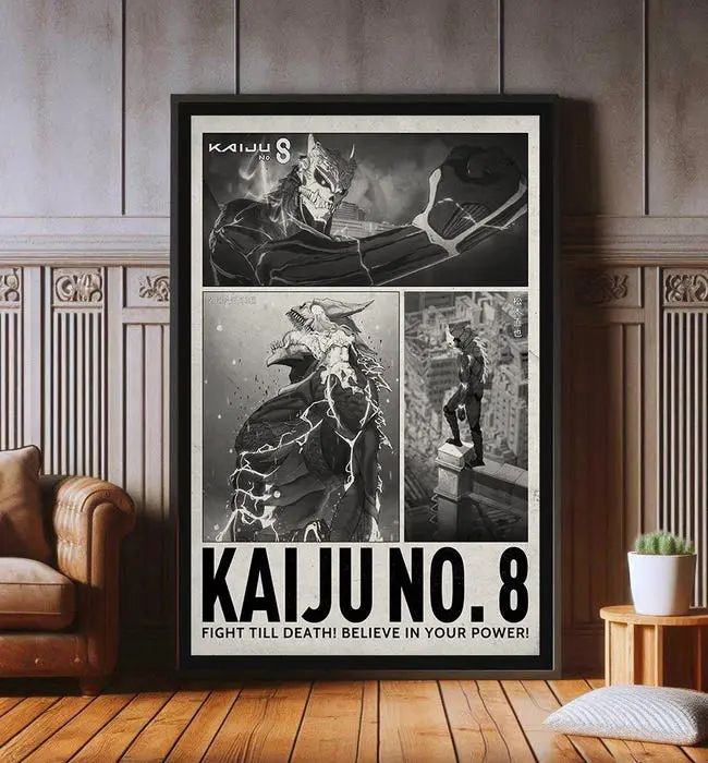 Kaiju No. 8 Anime Poster, Japanese Popular Anime Poster Prints, Wall Decor - POSTER NO FRAME