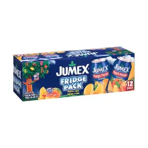 1x Jumex Peach & Mango Nectar 12-Pack - Fruit Juice Drink Beverage Refreshing Sweet Liquid Hydration Tropical Flavoring Cold Beverage Grocery Pantry Stocking Stuffers Party Event Lunch Box Authentic Mexican Smoothies 11.3oz 12ct