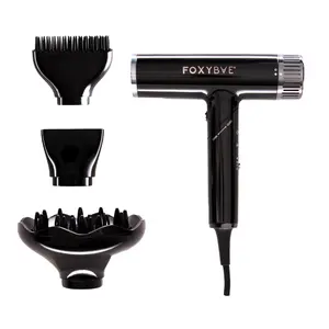 FoxyBae Globetrotter High Speed Ionic Travel Hair Dryer | Lightweight, Fast Drying, Frizz Control, Dual Voltage, Salon-Power Anywhere