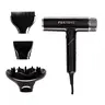 FoxyBae Globetrotter High-Speed Ionic Hair Dryer – Ultra Lightweight (<1lb) Salon-Power Blow Dryer, Fast Drying, Frizz Control, Dual Voltage for Travel, Magnetic Diffuser, Comb & Nozzle Attachments