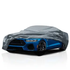 4 Layer Custom Fit Car Cover for Ford Mustang 2005-2023 Durable Dustproof Full Coverage Windproof All Weather Protection