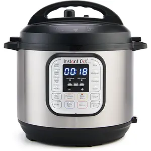 Instant Pot Duo 7-in-1 Electric Pressure Cooker, Slow Cooker, Rice, Steamer, Sauté, Yogurt Maker, Warmer & Sterilizer, Includes App With Over 800 Recipes, Stainless Steel, 6 Quart