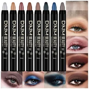 evpct 8Pcs Cream Eye Shadow Brightener Sticks Set for Eyes, Silver Sand Gold Orchid Rose Mocha Deep Mauve Midnight Royal Blue Stone Shimmer Matte Pencil Eye shadow Crayon Stick Palette Makeup Set07