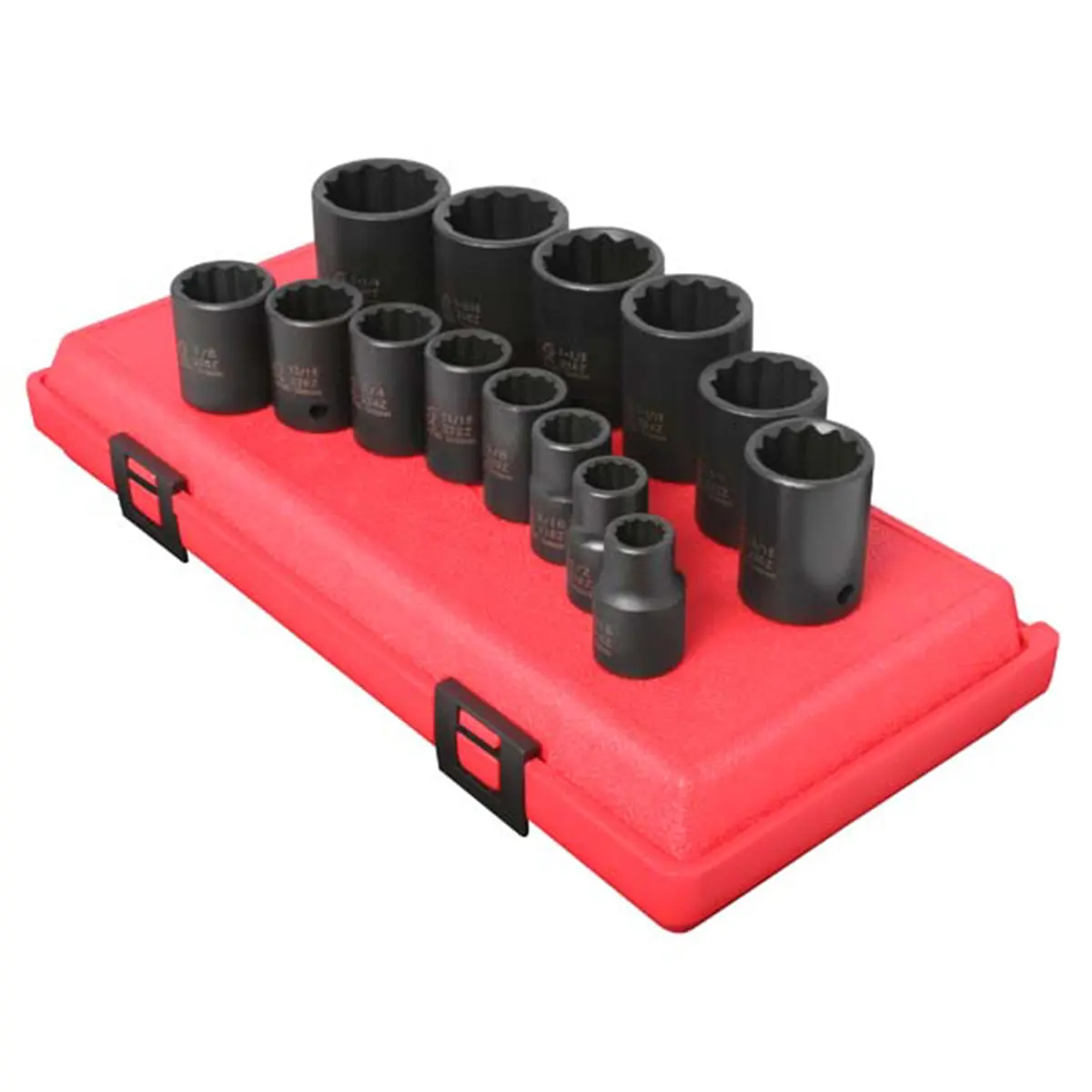 Sunex SUN2678A 0.5 in. Drive SAE 12 Point Impact Socket Set