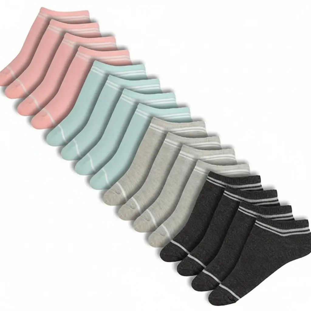 HOT FEET Thin Ankle Socks for Women & Girls – Fun & Cute Low Cut No Show Socks, Stocking Stuffers, 6, 8, 18 PK Size 4-10