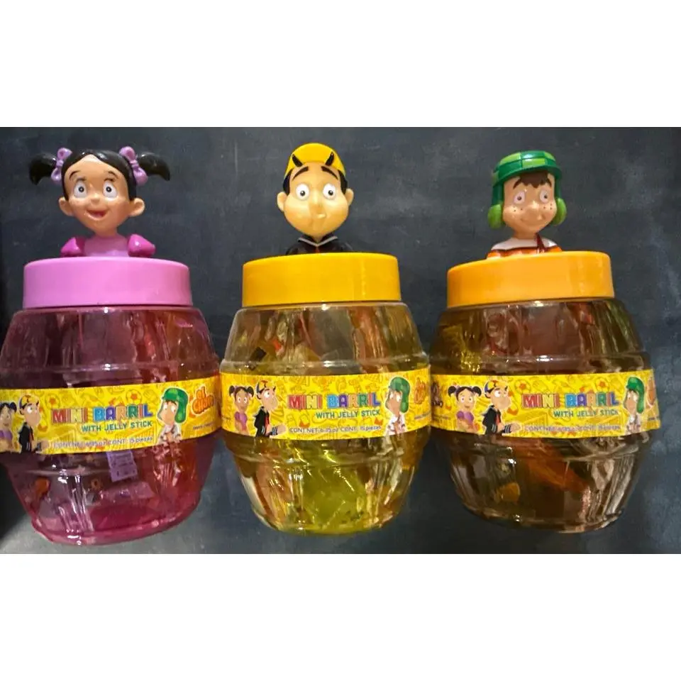 Mini barril el chavo- 15 pieces of jelly stick Mini barril el chavo- 15 pieces of jelly stick