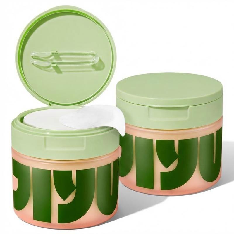 [2 pack]Jiyu Korean Skincare Anti-Aging Dark Spot & Wrinkle Minimizing Toner Pads with Snail Mucin Centella Asiatica Niacinamide Peptide Complex 100 Daily Use