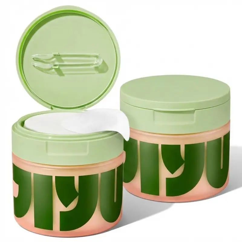 [2 pack]Jiyu Korean Skincare Anti-Aging Dark Spot & Wrinkle Minimizing Toner Pads with Snail Mucin Centella Asiatica Niacinamide Peptide Complex 100 Daily Use