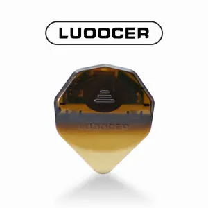 UZZ Auto LED Glowing Guitar Picks -DazzlingColourful llluminated Guitar PlectrumforAcoustic Electric and Bass Guitar-Amber v fe pedals red  special  guitar  original ibanez  gio guitar  collection bass electric acoustic guitar