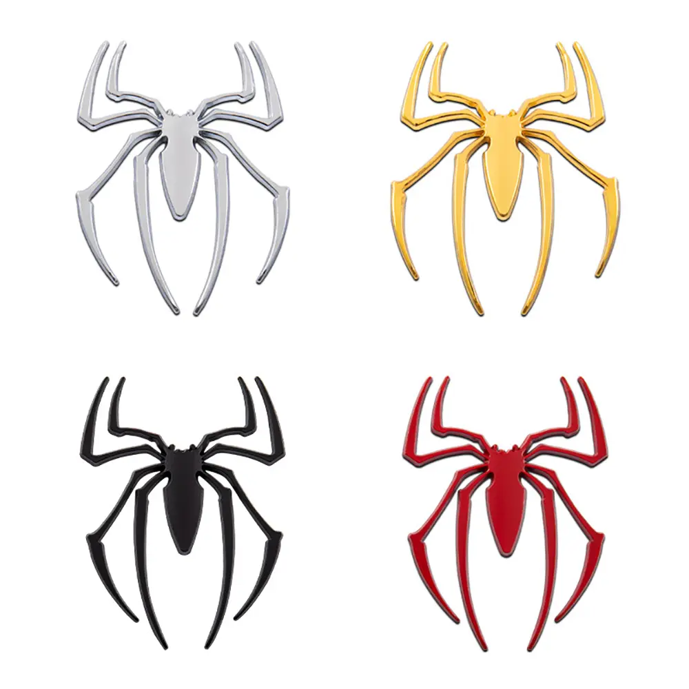 3D Metal Car Stickers Spider Car Logo Chrome Badge Auto Emblem Decal Car Styling Decoration Auto Exterior Accessories 2026 for your car decoration