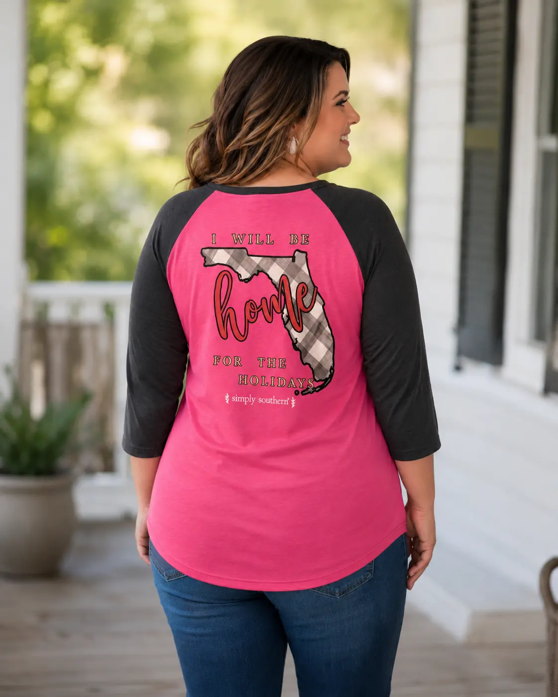 SALE Simply Southern Vintage Collection Florida Home Hoildays Long Sleeve T-Shirt