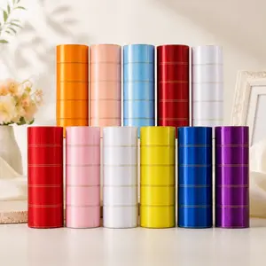 4cm gold-edged ribbon for handmade roses, DIY cake boxes, flower packaging, decorative satin ribbon, bow, chair back decoration