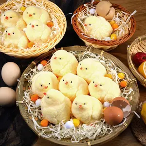 Handmade Chick Squishy Toys Ultra Soft Squishy Fidget Toys Silicone Pinch Entertainment Games for Children Christmas Gifts