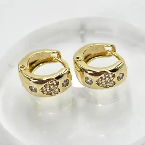 Small Heart hoop Earring for Girls Size 4mm Delicate & Charming Accessory Perfect for Everyday Wear or Special Occasions