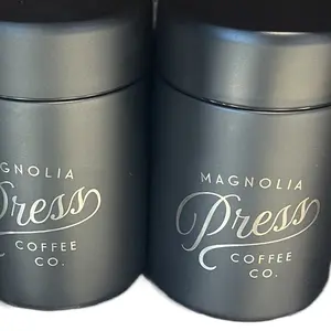 Magnolia Press Coffee Container - Airtight Storage from Waco Silos - 2 Pack Bundle - Chip and Jo - Magnolia Coffee Co. Canister Tin Organiser