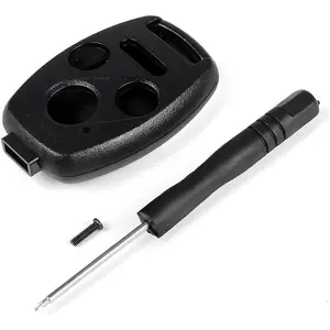 Key Fob Case Shell, 3+1 Button NO Cutting Keyless Entry Remote Key Shell, Key Fob Case Replacement for 2003-2012 Accord / 2006-2013 Civic EX / 2009-2015 Pilot /2005-2006 CR-V