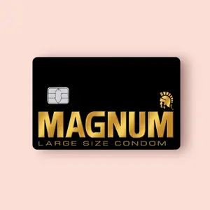 Magnum Condom Credit Card Sticker Debit Skin Decal Cover Waterproof Vinyl Easy To Apply Art 2 Unique Aesthetic
