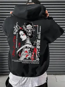 Tokyo Dance Girl Fashion Print Zip Hoodie, Casual Street Style, Perfect for Fall & Winter, Moderate Fabric, Fitted Design