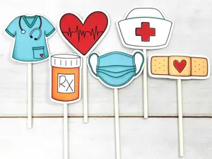 Nurse Cupcake Toppers - Doctor cupcake toppers, nurse party, RN Party, Nursing Graduation cupcake toppers MEDICINE Cupcake Toppers Nursing