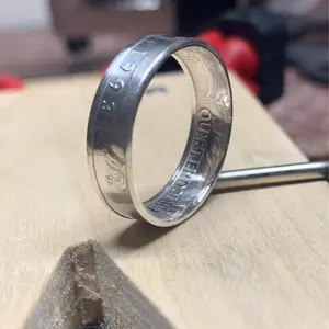 1990’s 90% Silver Quarter Coin Ring