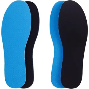2 Pairs Breathable Insoles, Super-Soft, Sweat-Absorbent, Double-Colored and Double-Layered Shoe Inserts of Foam That Fit in Any Shoes,sport insole (Blue/Black, 9.5-12 Women/8-9 Men)