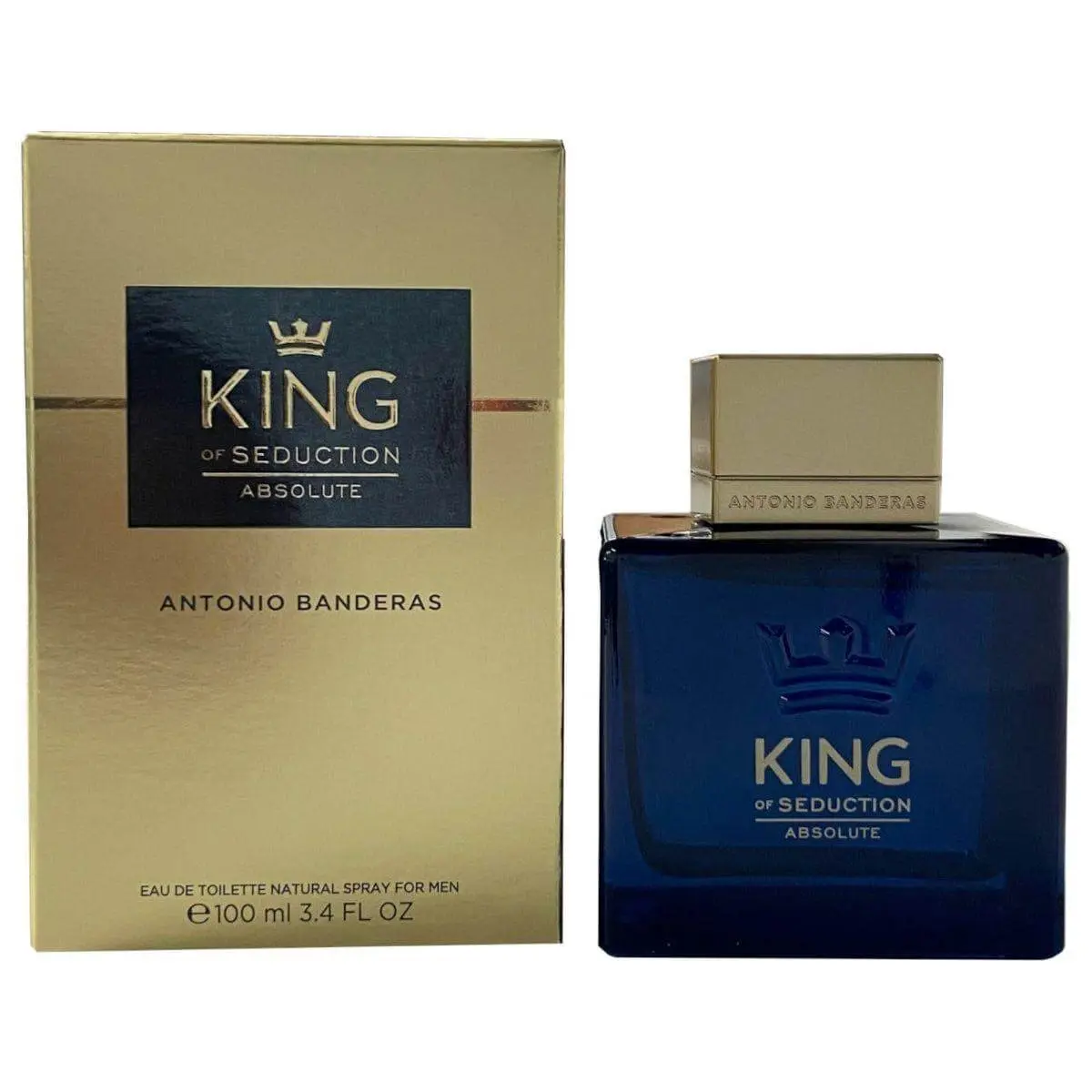 Antonio Banderas King of Seduction Absolute Eau de Toilette, Confident Citrus Fragrance with Grapefruit & Green Almond, Men's Perfume for Sale
