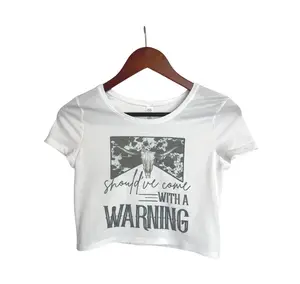 Should've Come With a Warning Vintage Distressed Crop Top, Crop Tops Women, Vintage Crop Top, 2000s, Country Concert Gifts, Concert Gifts