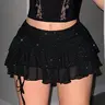 New Fashion Trend Short Skirt, Sexy Festival Versatile Casual Mini Skirt Bottom, Women's Ideal for Bars, Nightclubs, Shopping, Y2K Style