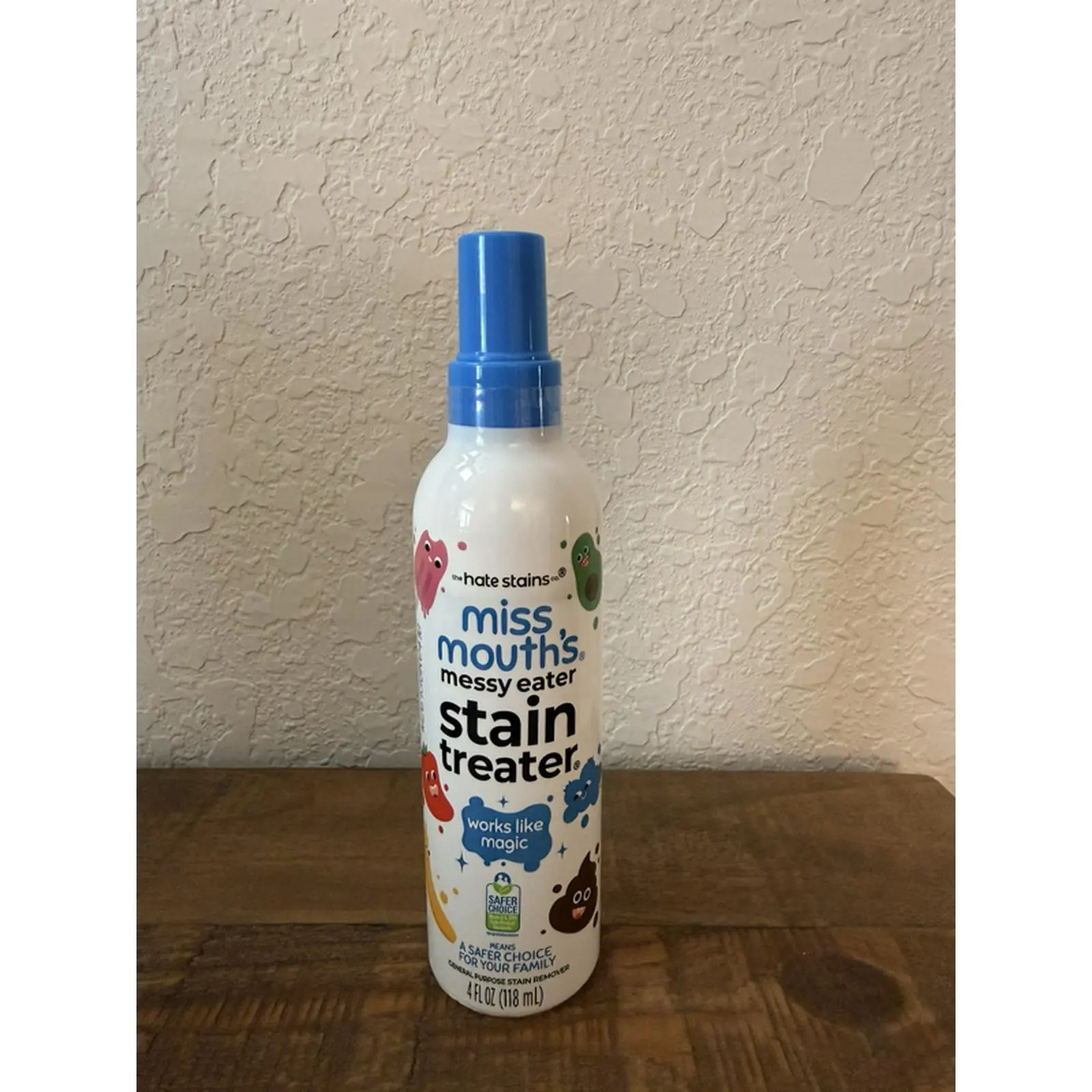 Miss Mouth's Messy Eater Stain Treater 4 fl oz - Effective Stain Remover for Kids' Clothing & Fabrics