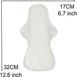 6pcs Set Resuable Washable Incontinence Pads, Waterproof Bamboo Resuable Menstrual Pads Sets, Including 5pcs Heavy Flow Cloth Mama Sanitary Napkins 1pc Mini Wet Bag