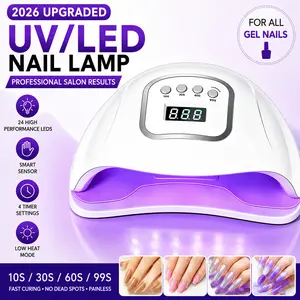 UV/LED Nail Lamp for Gel Nails,Fast Curing Gel Nail Lamp with Auto Sensor& 4 Timer Settings,Nail Dryer for Beginners & Nail Lovers, DIY Manicure