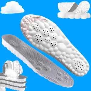 Soft Elastic Breathable Shoe Insoles, 1 Pair Comfortable Sports Insoles, Sweat Absorbent, Lightweight and Soft Insoles for Comfortable and Non Tiring Feet Christmas Gifts