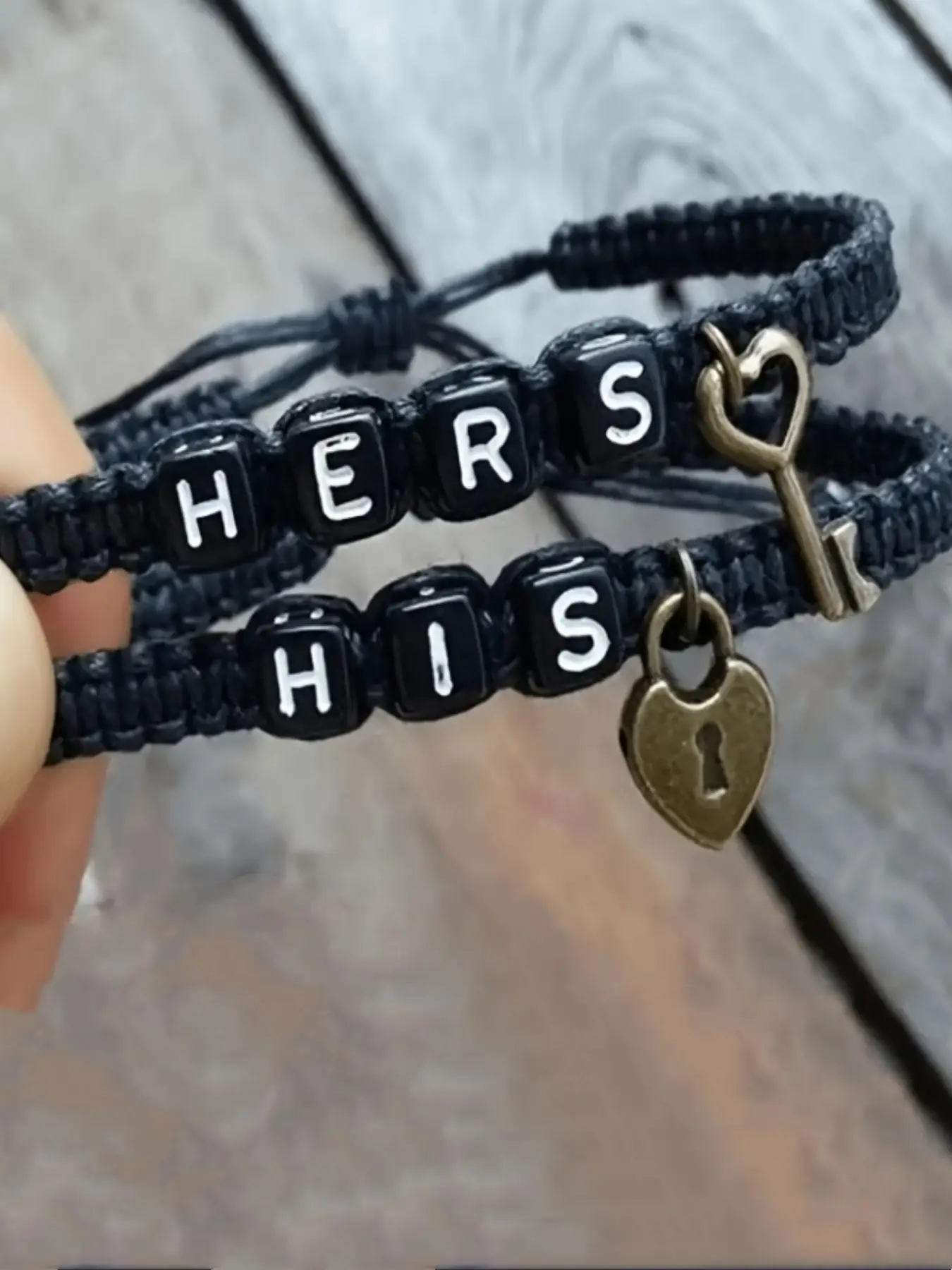 Couple Bracelet, Fashionable Letter Pattern Braided Bracelet for Women & Men, Trendy All-match & Exquisite Jewelry for Birthday Gift, Personalized Jew