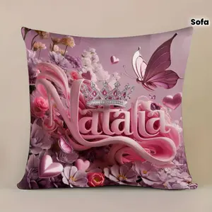 Vintage Style and Floral Butterfly Pillowcase, Elegant Natalia Print, Dreamy Exclusive Atmosphere, 1pc Cushion Cover