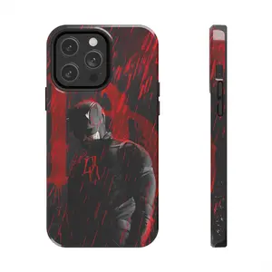 Daredevil Red Noir Phone Case Dark Superhero Art Protective Cover Slim Lightweight Shock Resistant Gift for Comic Fans