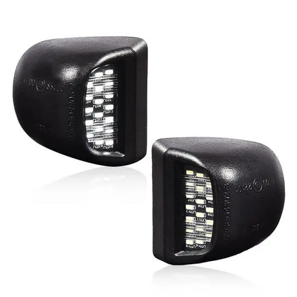 LED License Plate Light Fit For 1999-2014 Chevy Silverado Tahoe GMC Sierra Yukon 1500 1500HD 2500 2500HD 3500 3500HD, Only For Models With Step Bumper