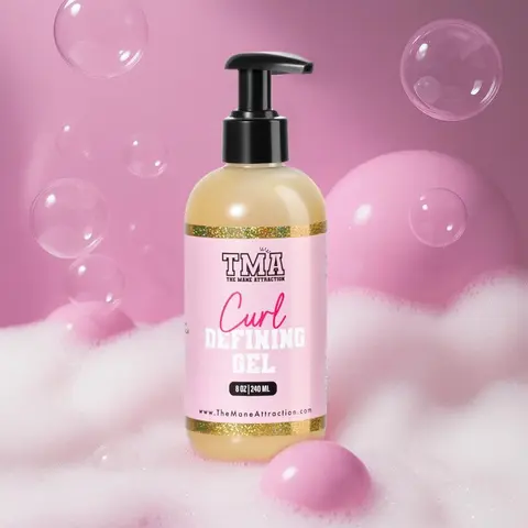 Curl Defining Gel - Lightweight Haircare Moisturizer with Hydrating, Nourishing Formula for All Hair Types, Detangling & Shine Enhancing Creamy Curl Mousse