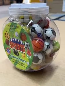 Smiley Kids Sports Gummy Candy 50 - 0.46 oz (13g) pieces - (net. wt. 22.93 oz 9650g))