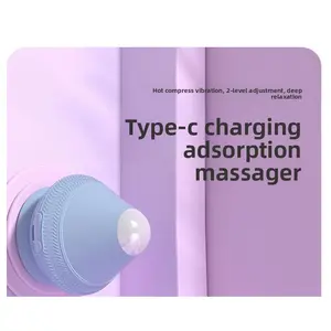 Electric adsorption fascia ball acupoint relaxation massager, sole shoulder, neck, waist relaxation vibration hot compress massage ball