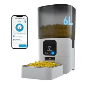 5G WiFi automatic cat feeder: intelligent automatic cat food dispenser with slow feeding mode, detachable, easy to clean