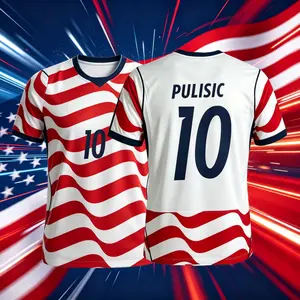 2026 United Statesl Home Away 10# Pulisic Short Sleeve Soccer Jerseys Fans Version Breathable