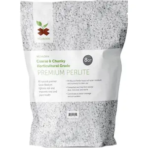 xGarden 8 Quarts Horticultural Grade Premium Perlite - Coarse and Chunky