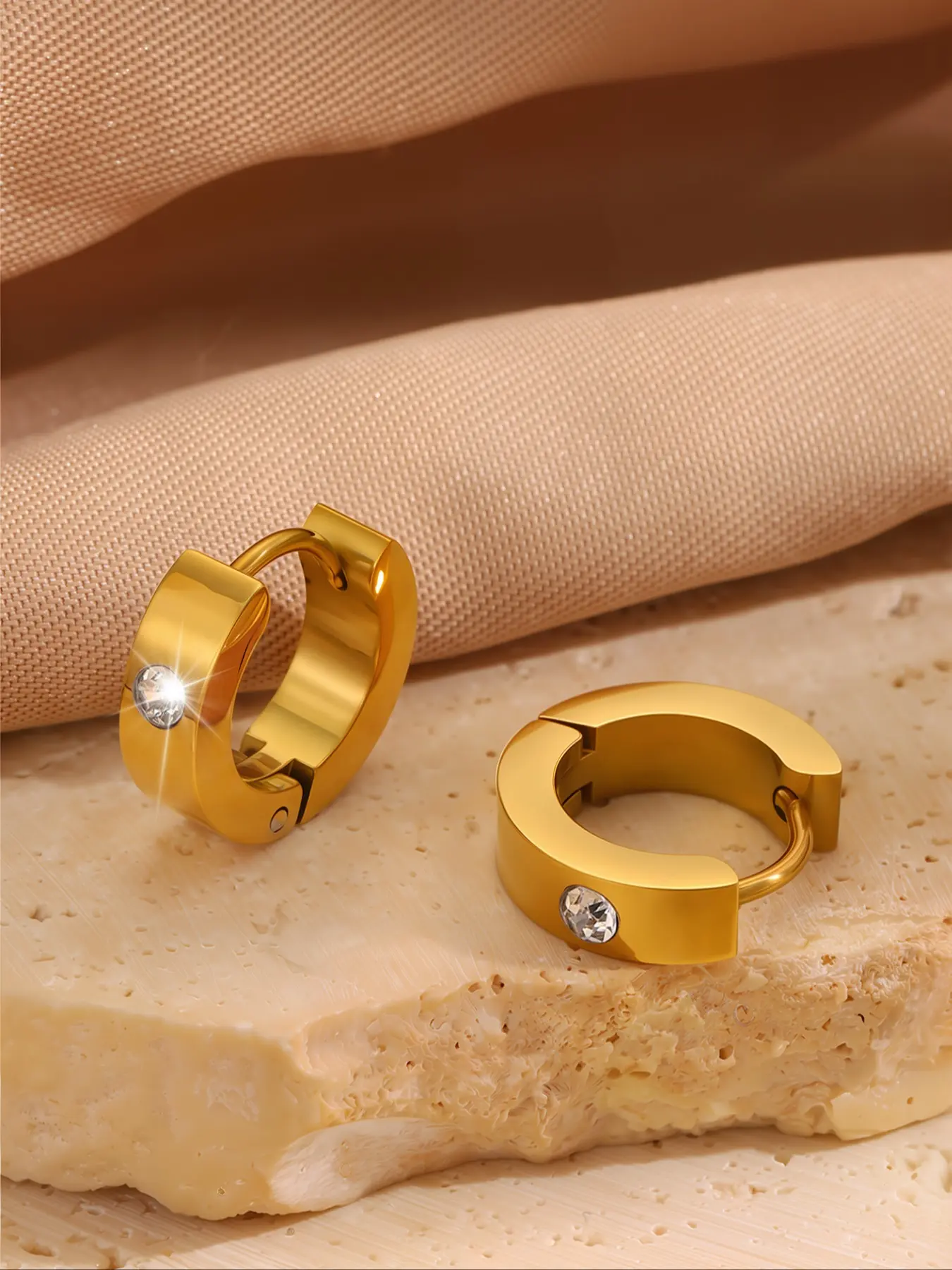French Style Stainless Steel Earrings, Classic Style Earrings, Unisex Fashionable Jewelry, Perfect for Daily Use & Gifting, All Season Wear, Jewelry Gifts