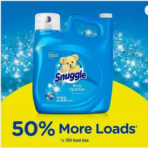 Snuggle Liquid Fabric Softener, Blue Sparkle 188 fl. oz., 235 loads