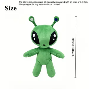 Big Eyes Green Alien Plush Pet Toy - Soft and Fluffy Pet Dolls for Puppies and Kittens. Perfect Gift for Pet Cushions, Training, and Dog and Cat Lovers. Training Auxiliary Tools, Puppy and Kitten Play Time, Cute Animal Design, Plush Material