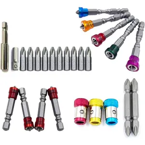 PH2  Magnetic Screwdriver Bit Set with Magnetic Screw Ring Holder and Insert Bit - Professional S2 Steel Tool Kit for Home/Car/Electronics Repair