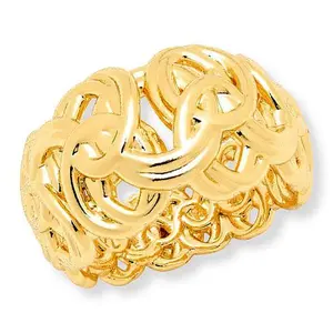 Bellezza Bronze Byzantine Graduated Link Ring