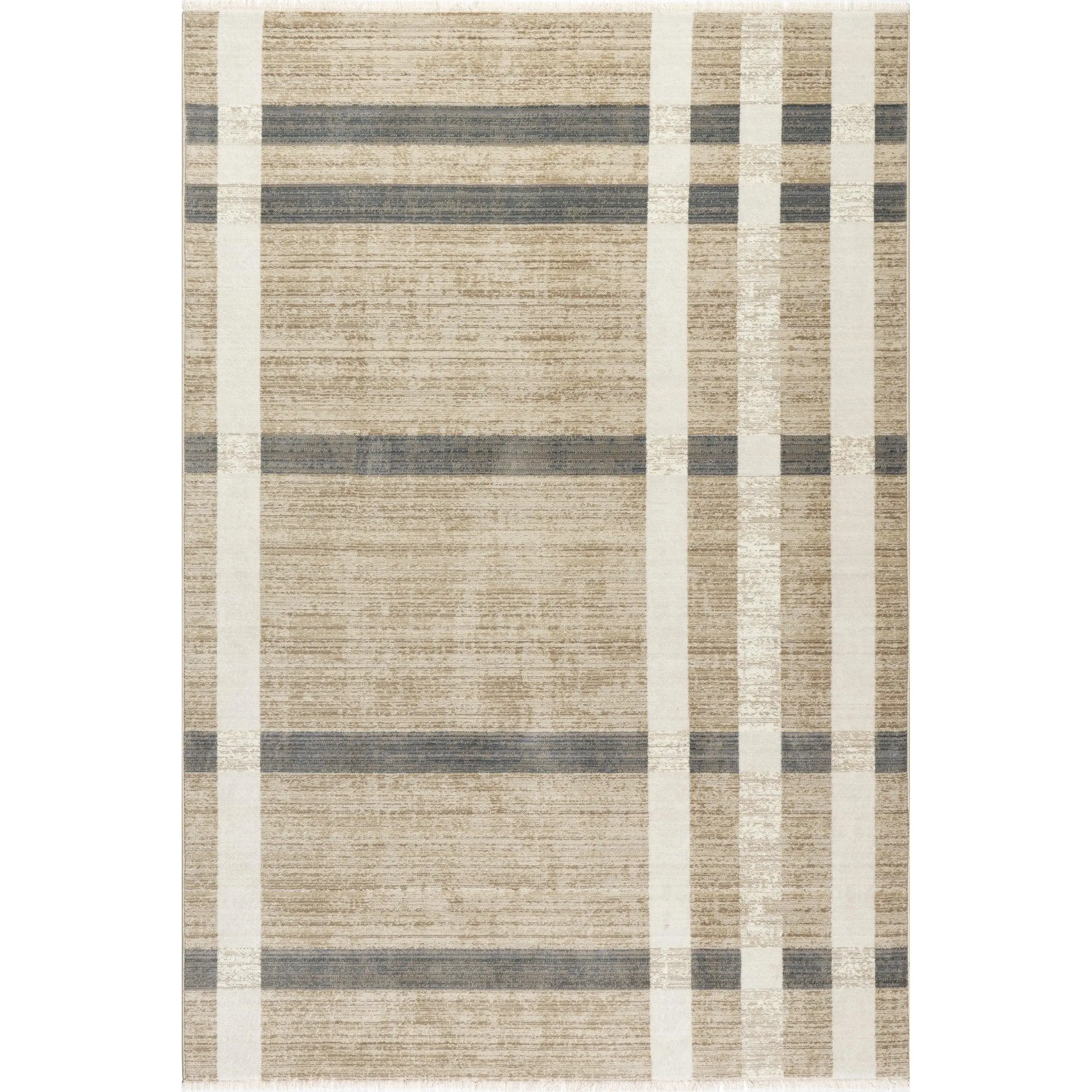 Adie Rustic Plaid Area Rug
