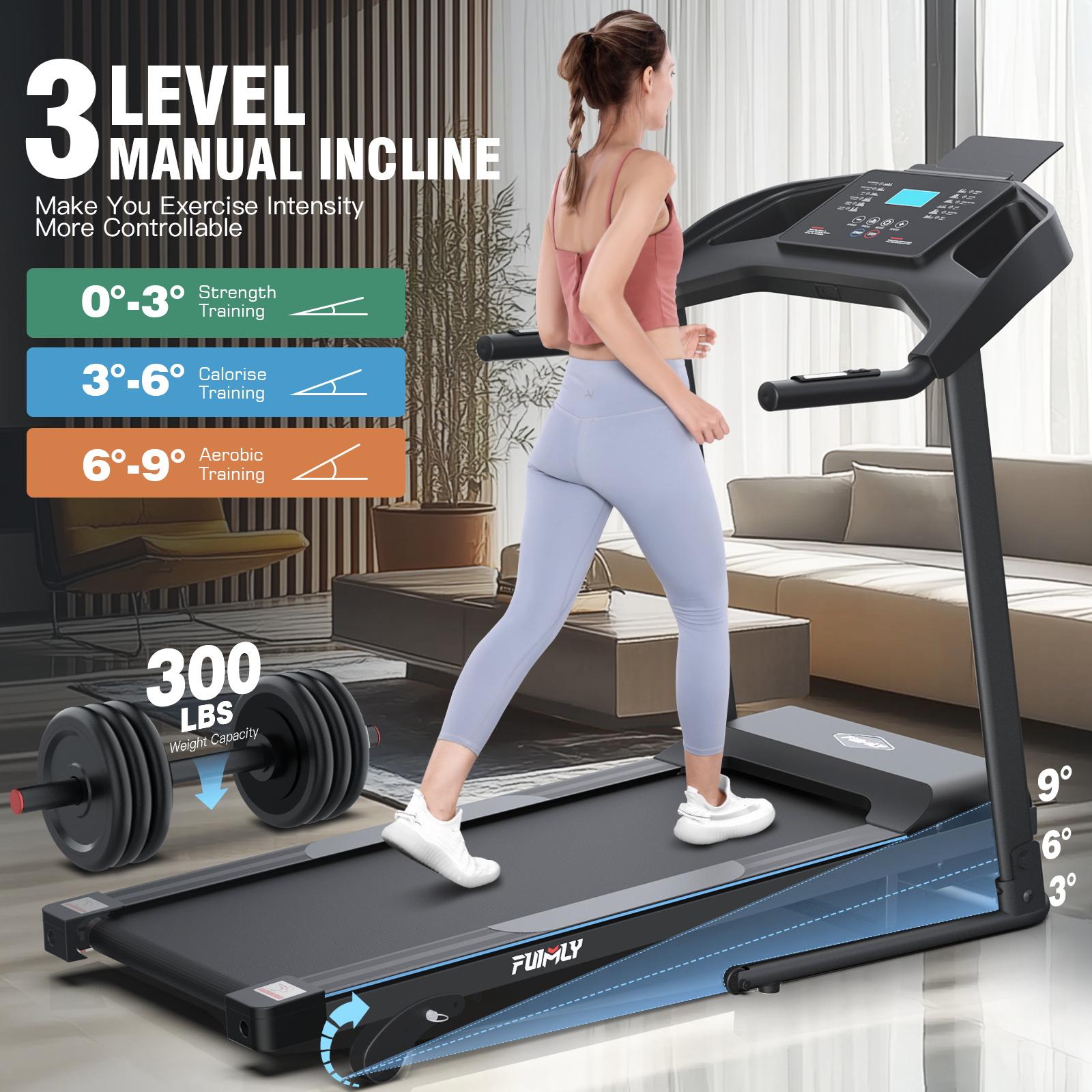 3.5 HP Foldable Treadmill for Home Use, Heavy-Duty 350 lbs Capacity with Incline, Smart LCD Display, Professional Treadmill Cardio，Multifunction Exercise Equipment